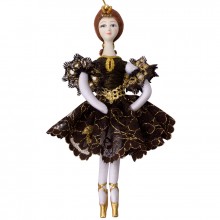 Коллекционная кукла малышка "Балерина. Черный лебедь"