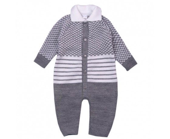 Long Sleeve Baby One-piece with Collar