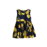 Lemon Print Girl's Dress