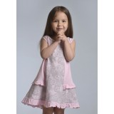 Children's Floral Print Gray & Pink Nightgown