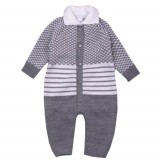 Long Sleeve Baby One-piece with Collar